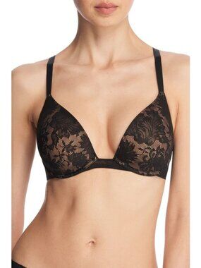 🆕NATORI Levitate Contour Underwire Lace T-Shirt Bra 36B Black #721320